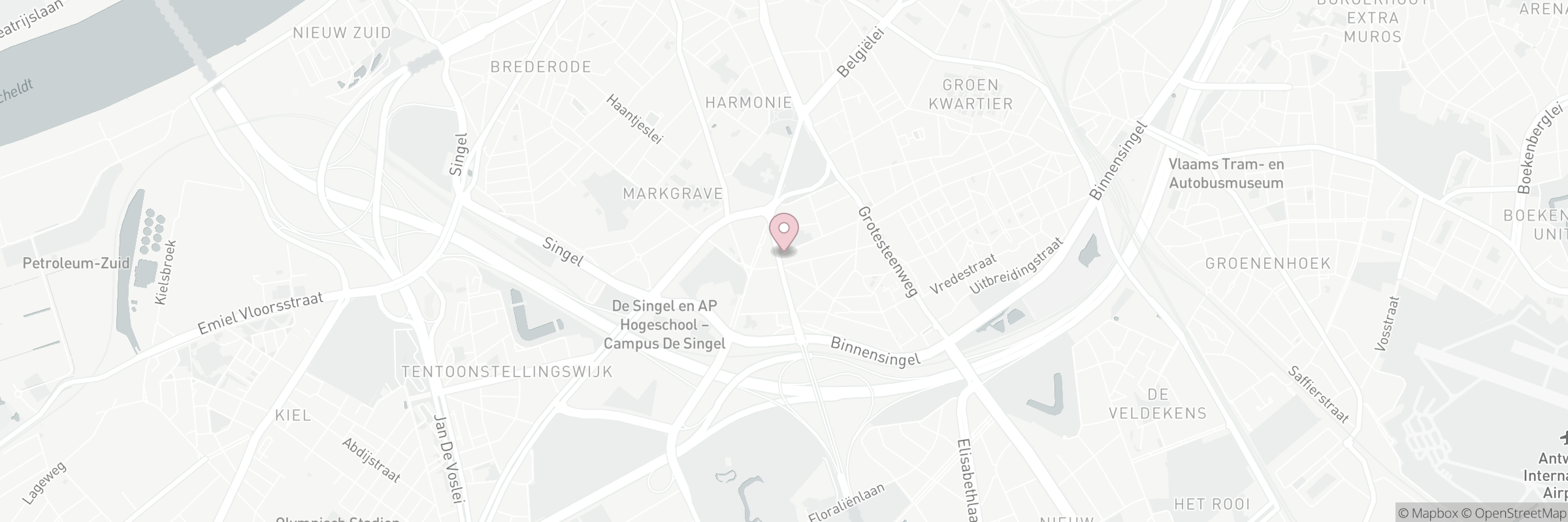 Kaart met het adres van Poke House - Antwerp Berchem