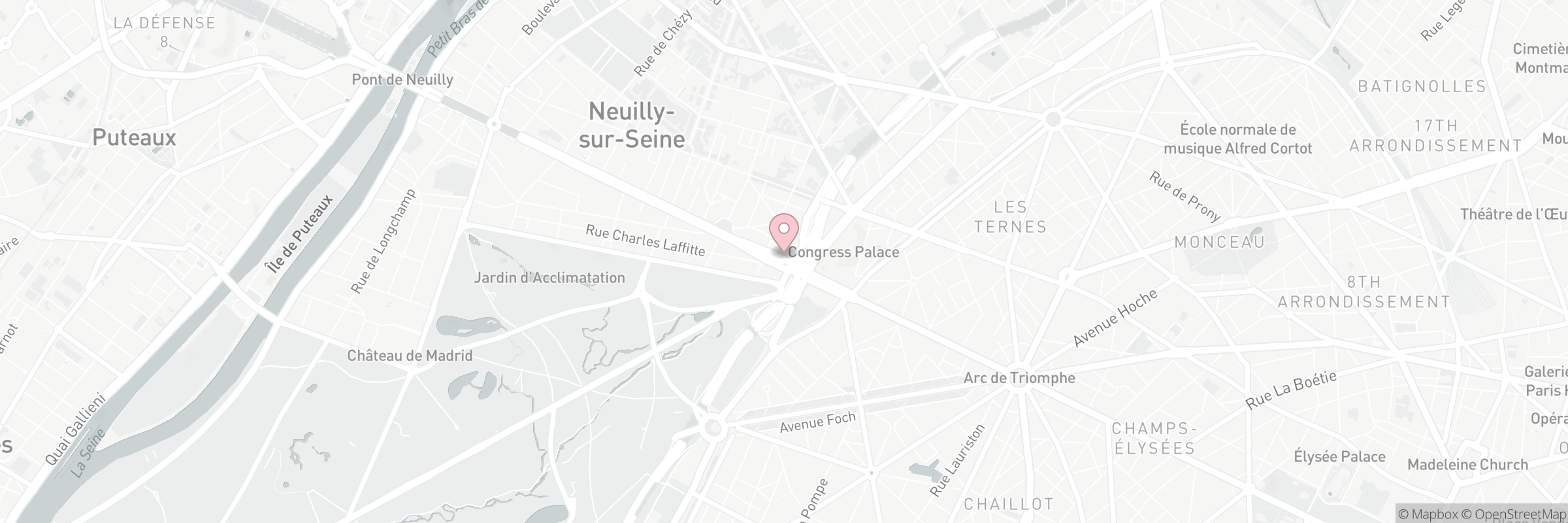 Carte indiquant l'adresse de Matsuri - Neuilly