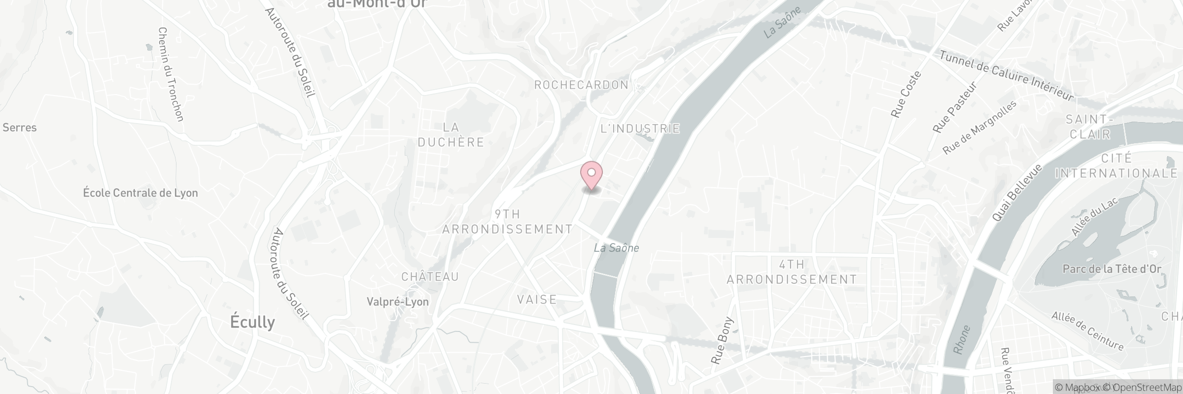 Carte indiquant l'adresse de Matsuri - Lyon Vaise