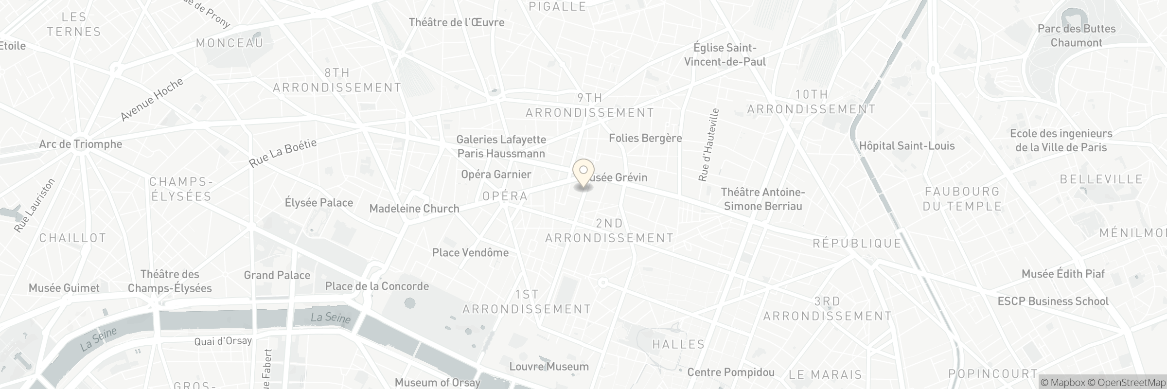 Map showing the address of New Jawad - Richelieu