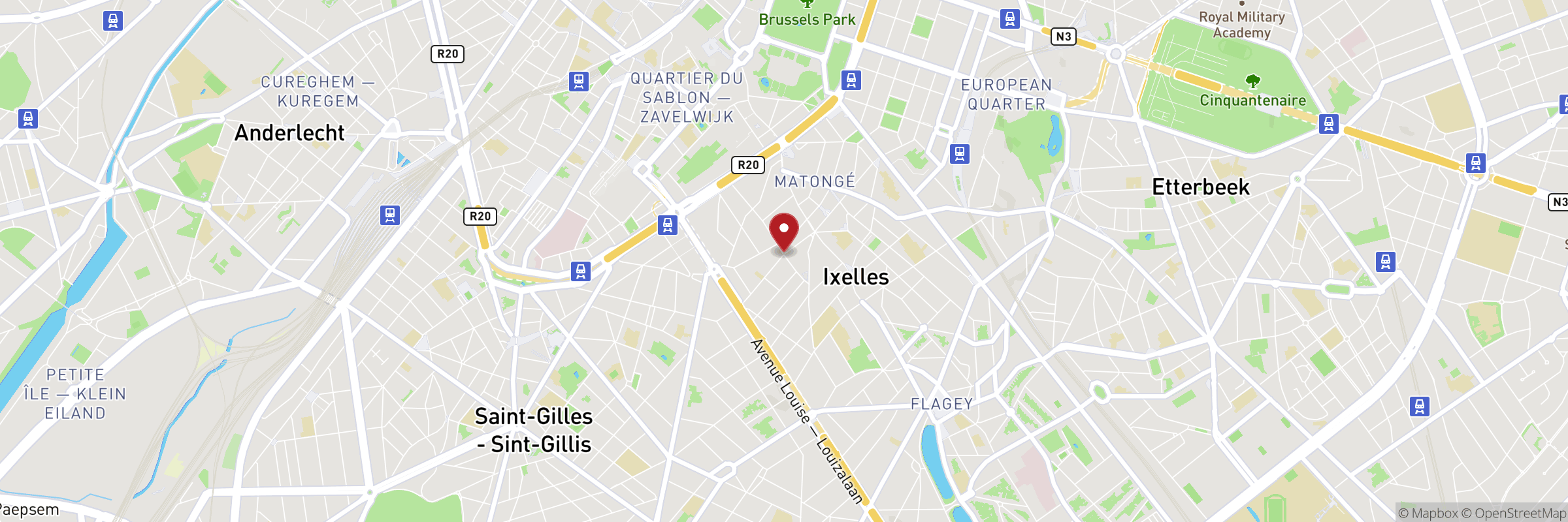 Map showing the address of L'épicerie Nomad