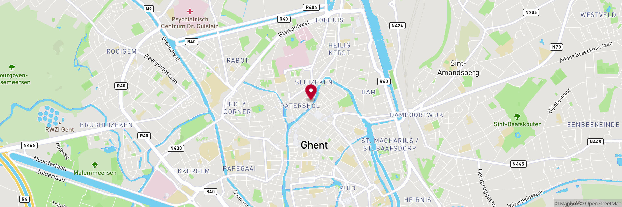 Kaart met het adres van Mu-ji Sushi